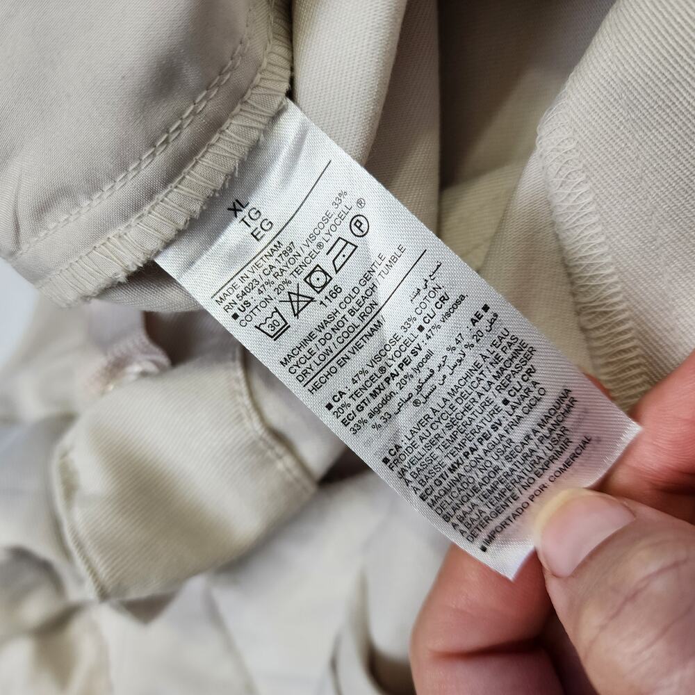 Old Navy Womens Extra High Waisted Taylor Cargo Trousers Size XL Silver Gray NWT - Picture 9 of 14